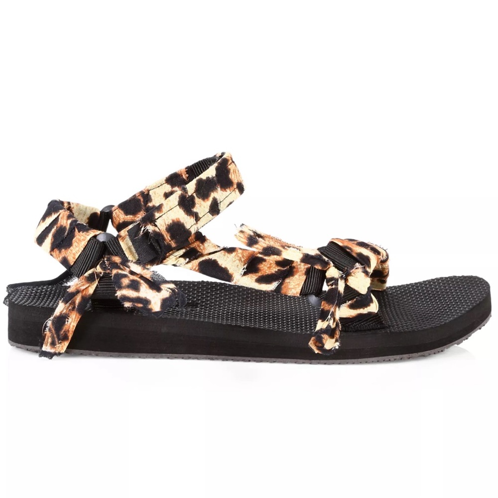 Arizona LoveTrekky Leopard-Print Bandana Sport Sandals size 10